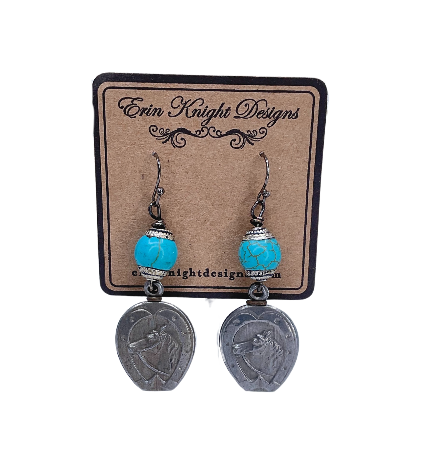 Vintage Horse Fob Earrings