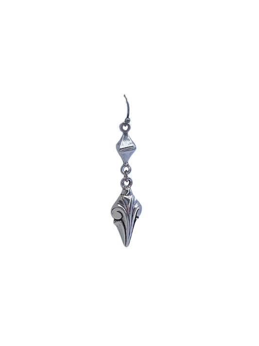 Vintage Reproduction Fleur de Lis Earrings