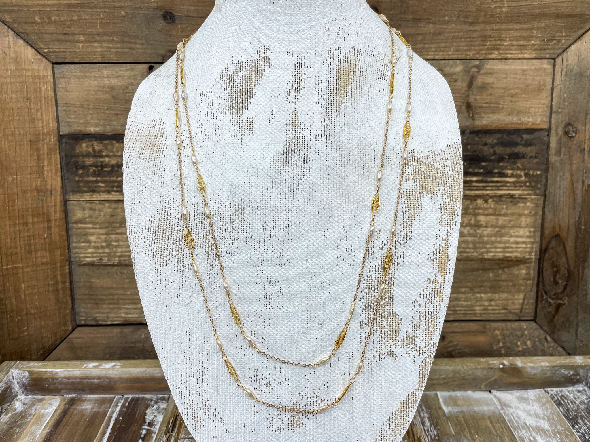 Vintage Gold Plated Miriam Haskell Necklace